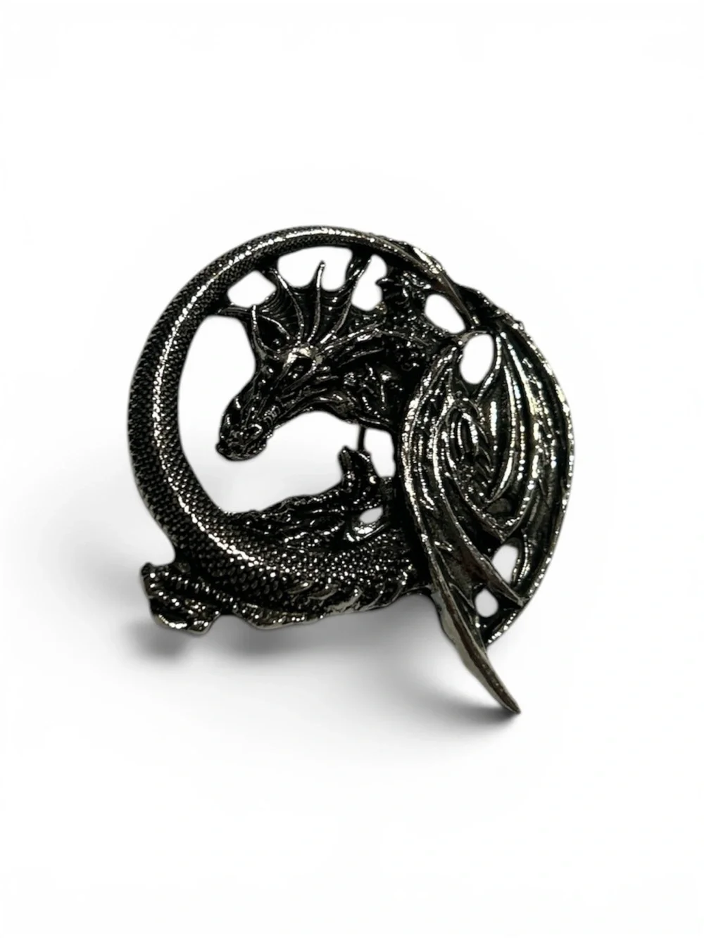 Black Dragon Figurine Reptile Decor - Black